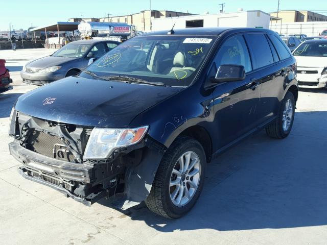 2FMDK48C89BA72735 - 2009 FORD EDGE SEL BLUE photo 2