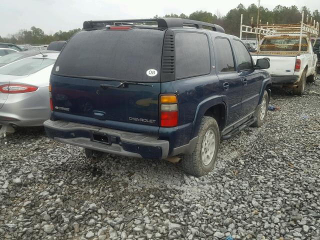 1GNEC13T15R178695 - 2005 CHEVROLET TAHOE C150 BLUE photo 4