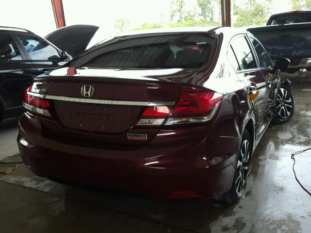 19XFB2F80EE017344 - 2014 HONDA CIVIC EX Bordo foto 4