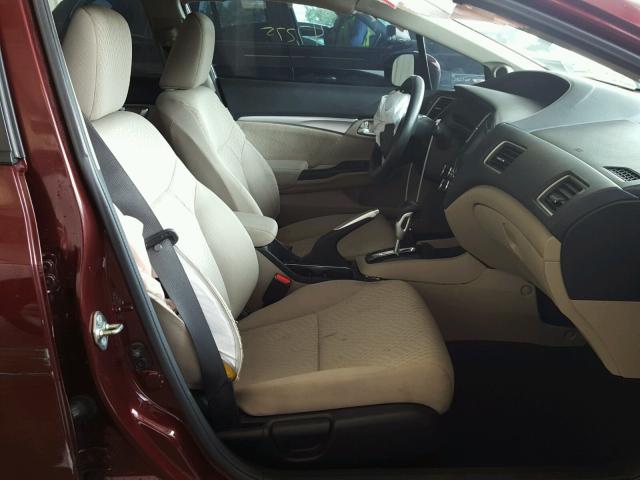 19XFB2F80EE017344 - 2014 HONDA CIVIC EX Bordo foto 5