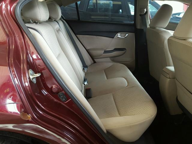 19XFB2F80EE017344 - 2014 HONDA CIVIC EX Bordo foto 6