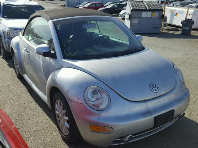 3VWCM31Y44M333292 - 2004 VOLKSWAGEN NEW BEETLE SILVER photo 1