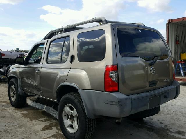 5N1ED28T64C606651 - 2004 NISSAN XTERRA XE TAN photo 3