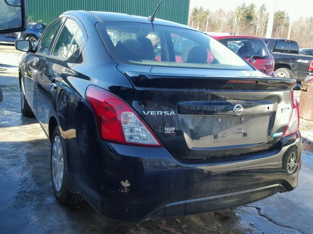 3N1CN7AP3FL943954 - 2015 NISSAN VERSA S BLACK photo 3