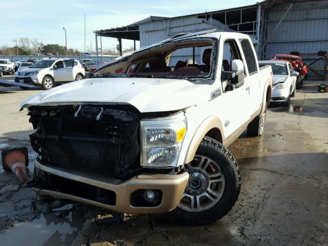 1FT7W2BT2BEA84537 - 2011 FORD F250 SUPER WHITE photo 2