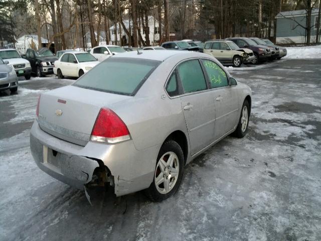 2G1WT58KX69100957 - 2006 CHEVROLET IMPALA LT SILVER photo 4