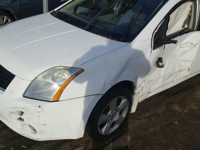 3N1AB61E09L643043 - 2009 NISSAN SENTRA 2.0 WHITE photo 10