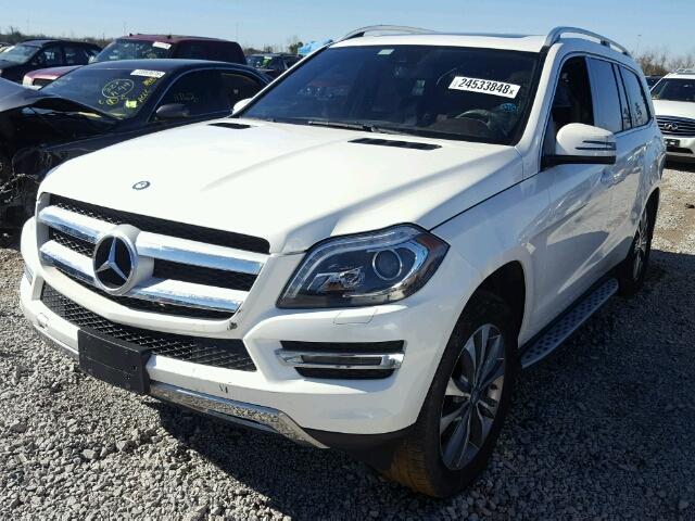 4JGDF2EE9EA356282 - 2014 MERCEDES-BENZ GL 350 BLU WHITE photo 2