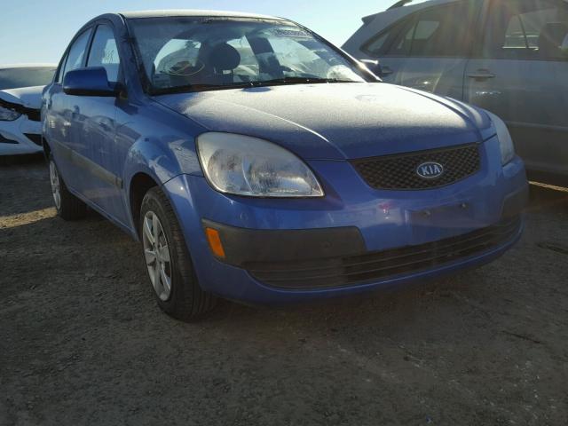 KNADE123886431675 - 2008 KIA RIO BASE BLUE photo 1