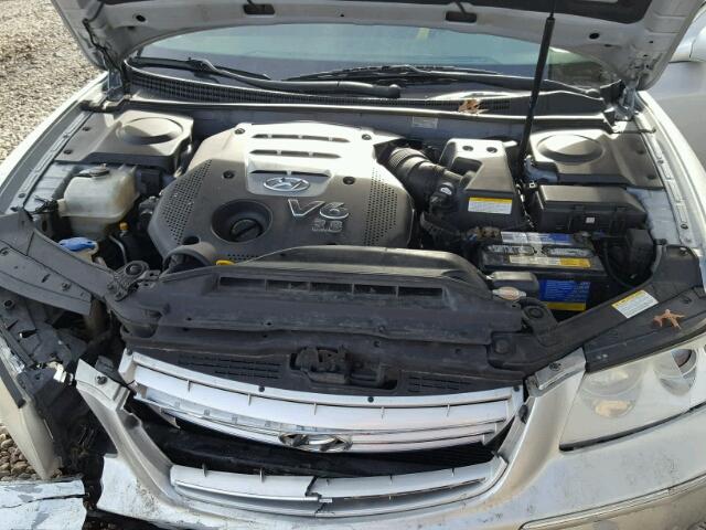 KMHFC46F76A054088 - 2006 HYUNDAI AZERA SE SILVER photo 7