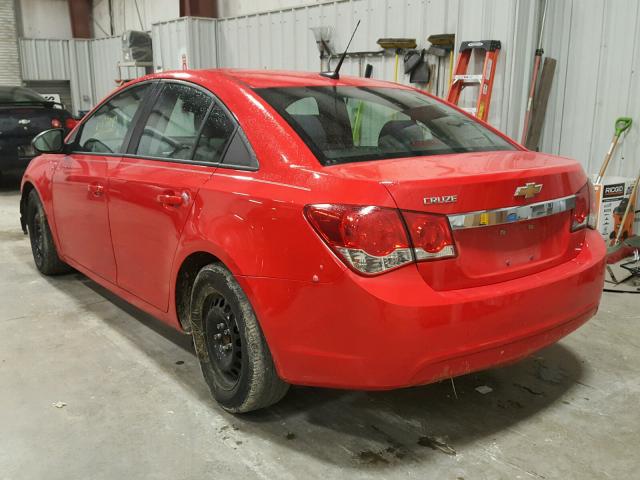 1G1PA5SH8E7177026 - 2014 CHEVROLET CRUZE LS RED photo 3