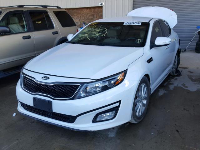 5XXGN4A77EG336690 - 2014 KIA OPTIMA EX WHITE photo 2