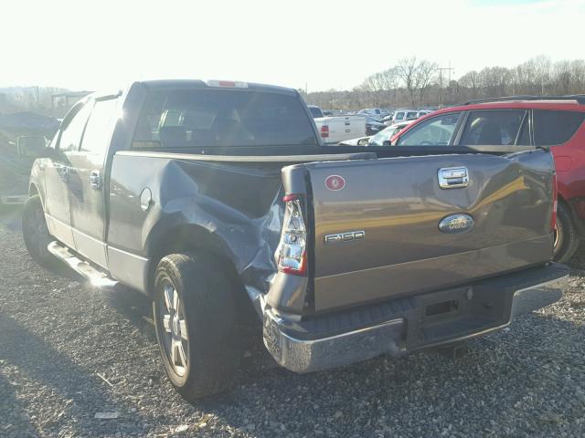 1FTRW12W36KC84914 - 2006 FORD F150 SUPER GRAY photo 3