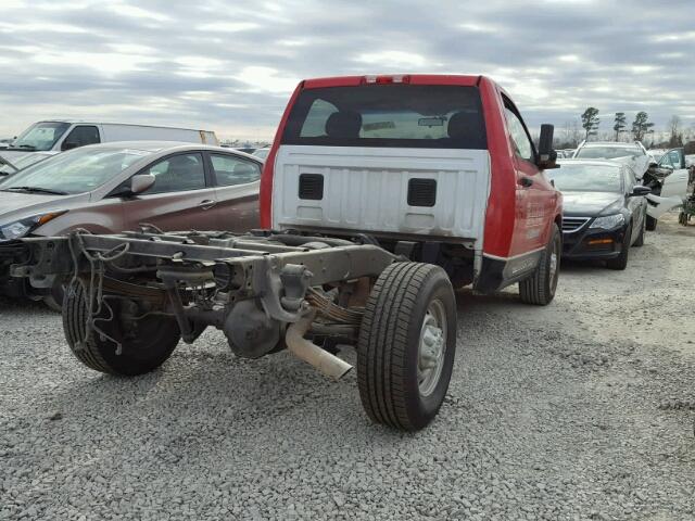 3C6LD4AT1CG247455 - 2012 DODGE RAM 2500 S RED photo 4