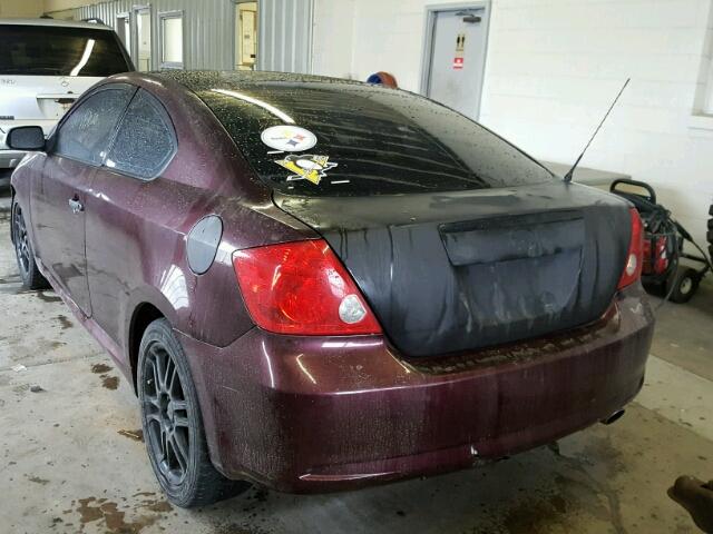JTKDE177X70220499 - 2007 TOYOTA SCION TC 勃艮第红 照片 3