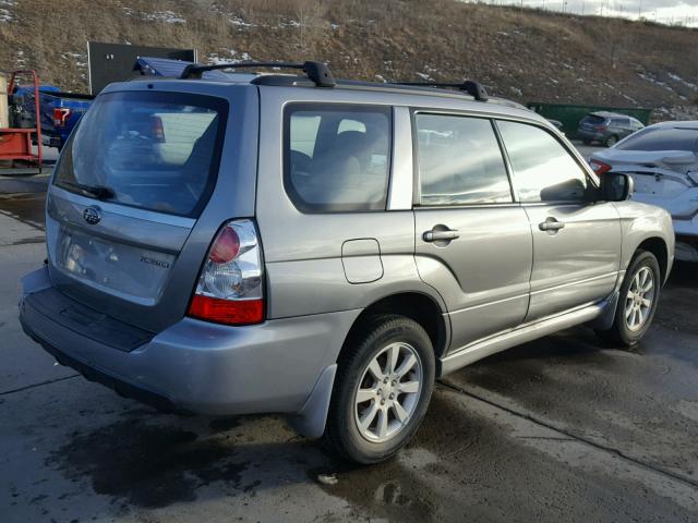 JF1SG65667H747642 - 2007 SUBARU FORESTER 2 SILVER photo 4