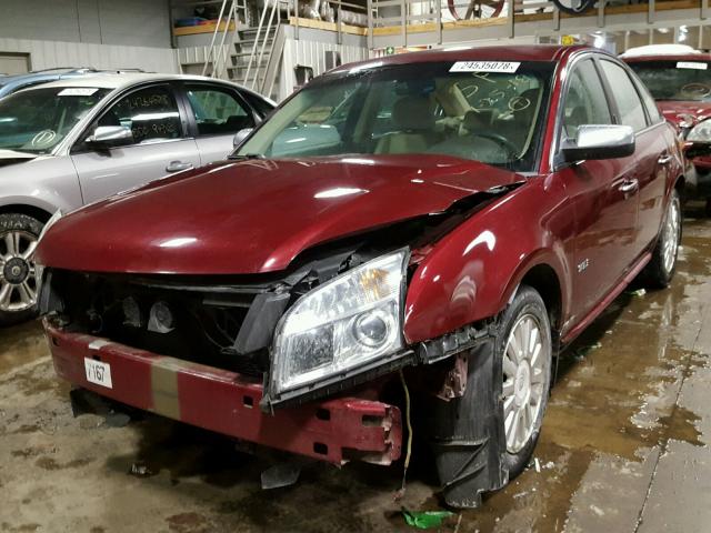 1MEHM40W98G624898 - 2008 MERCURY SABLE LUXU MAROON photo 2