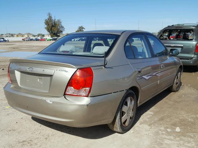 KMHDN46D36U260345 - 2006 HYUNDAI ELANTRA GL GOLD photo 4