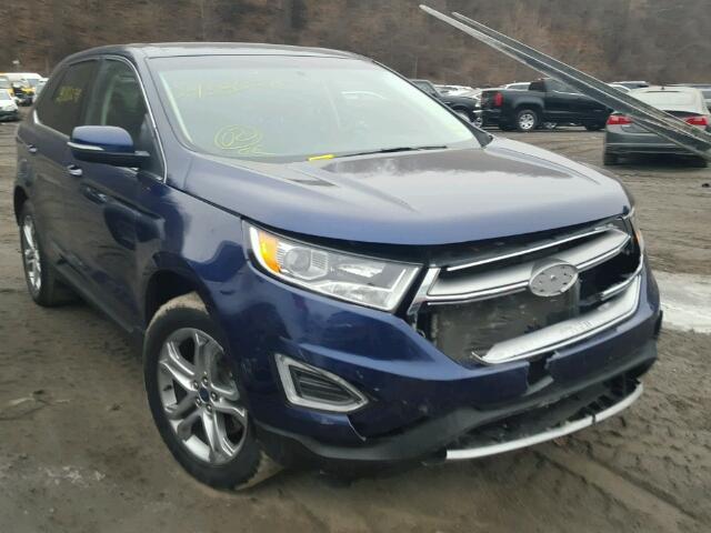 2FMPK4K89GBB12965 - 2016 FORD EDGE TITAN BLUE photo 1