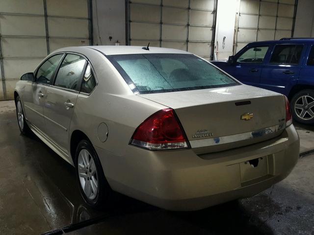 2G1WA5EK7B1148242 - 2011 CHEVROLET IMPALA LS GOLD photo 3