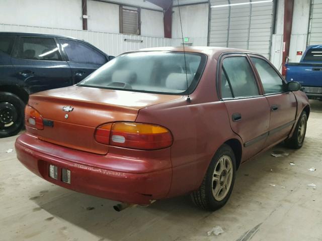 1Y1SK54821Z408900 - 2001 CHEVROLET GEO PRIZM RED photo 4