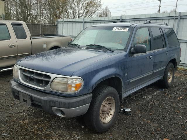 1FMZU35P2XZB49644 - 1999 FORD EXPLORER BLUE photo 2