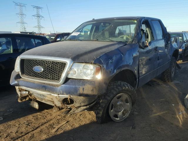 1FTPW14V87KA45937 - 2007 FORD F150 SUPER BLUE photo 2