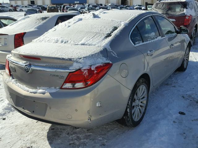 W04GR5EC4B1047477 - 2011 BUICK REGAL CXL GREEN photo 4