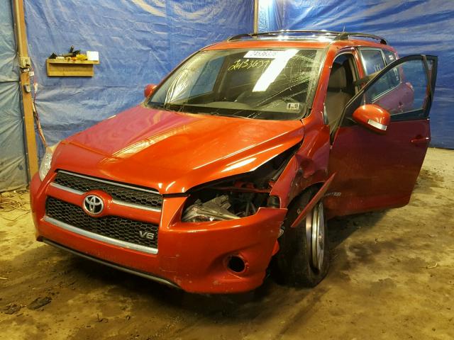 2T3DK4DV2BW061938 - 2011 TOYOTA RAV4 LIMIT RED photo 2