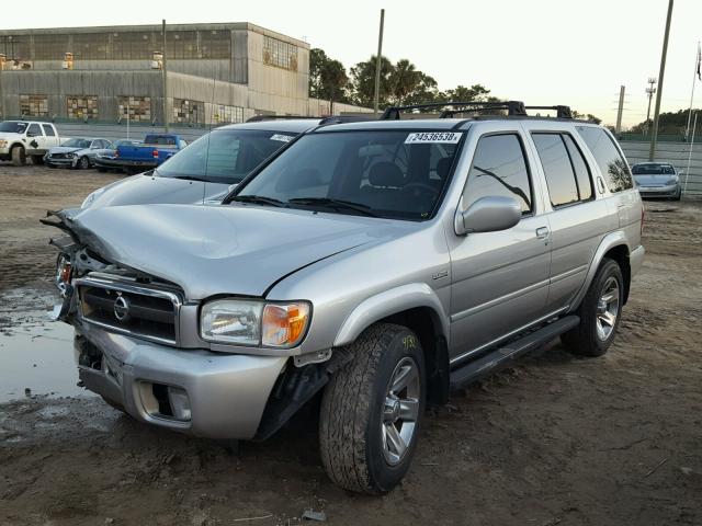 JN8DR09X24W808221 - 2004 NISSAN PATHFINDER SILVER photo 2