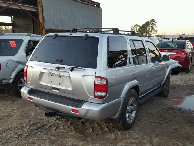 JN8DR09X24W808221 - 2004 NISSAN PATHFINDER SILVER photo 4