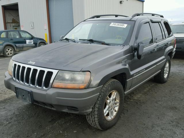 1J4GW48S02C160725 - 2002 JEEP GRAND CHER GRAY photo 2