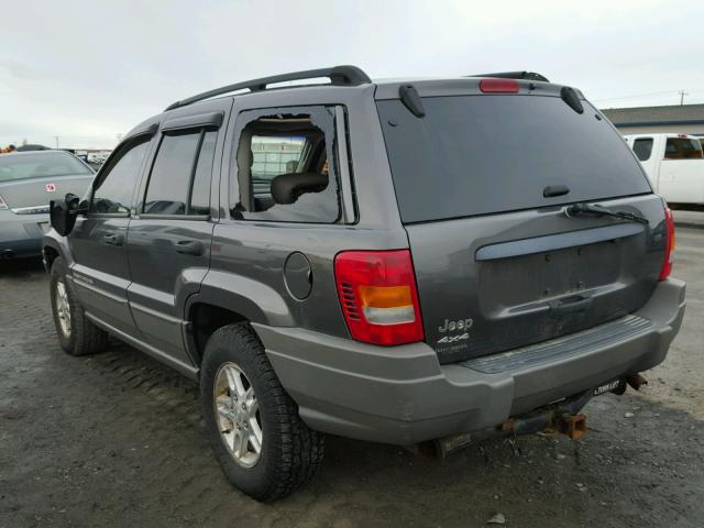 1J4GW48S02C160725 - 2002 JEEP GRAND CHER GRAY photo 3