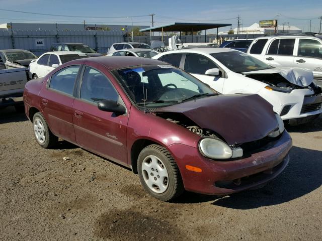 1P3ES46C81D181643 - 2001 PLYMOUTH NEON BASE MAROON photo 1