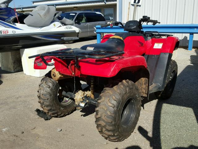 1HFTE4003H4311129 - 2017 HONDA TRX420 FM RED photo 4