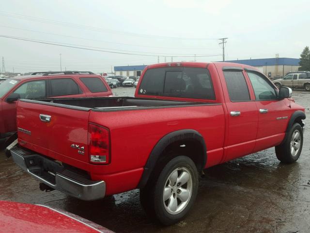 1D7HU18Z03J548181 - 2003 DODGE RAM 1500 S RED photo 4