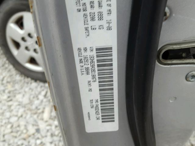 1B3HB28A39D180670 - 2009 DODGE CALIBER SE SILVER photo 10