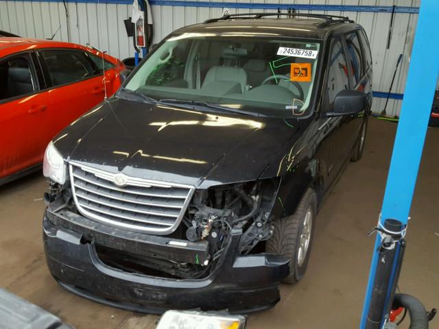 2A8HR54P18R830476 - 2008 CHRYSLER TOWN & COU BLACK photo 2