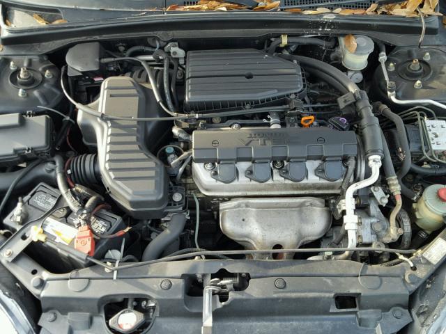 1HGES26771L060164 - 2001 HONDA CIVIC EX შავი ფოტო 7