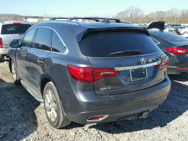 5FRYD4H94GB024085 - 2016 ACURA MDX ADVANC CHARCOAL photo 3