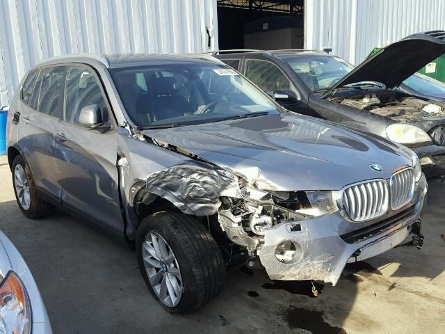 5UXWX9C34H0T24949 - 2017 BMW X3 XDRIVE2 Серый фото 9
