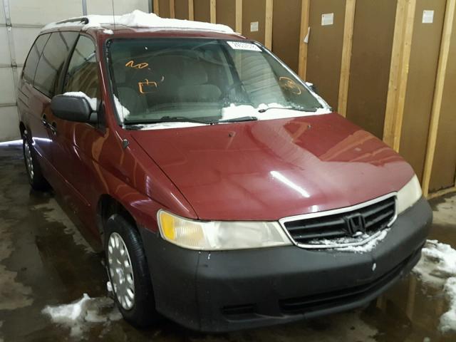 5FNRL18533B038736 - 2003 HONDA ODYSSEY LX RED photo 1