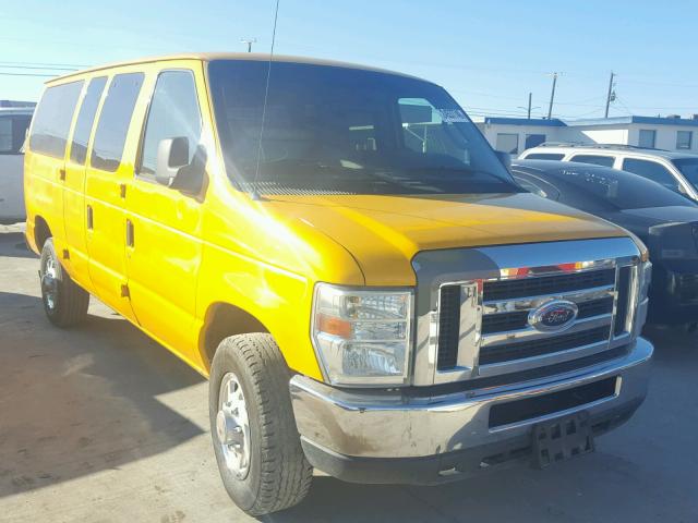 1FTNE2EL1ADA42435 - 2010 FORD ECONOLINE YELLOW photo 1