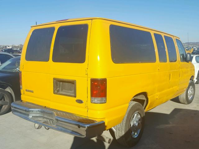 1FTNE2EL1ADA42435 - 2010 FORD ECONOLINE YELLOW photo 4