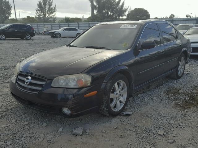 JN1DA31A52T316134 - 2002 NISSAN MAXIMA GLE BLACK photo 2