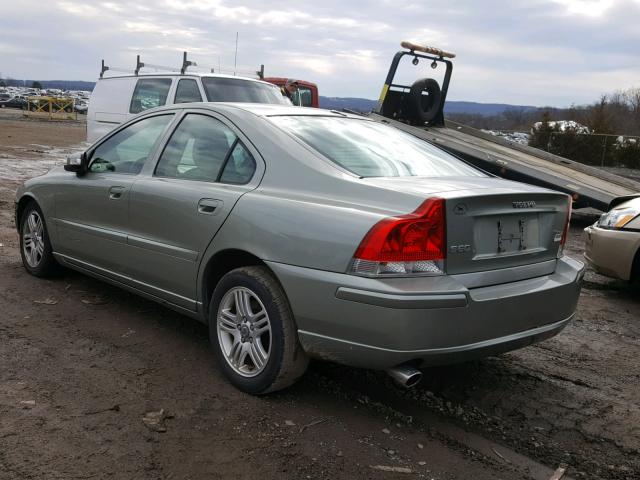 YV1RS592082685615 - 2008 VOLVO S60 2.5T GREEN photo 3