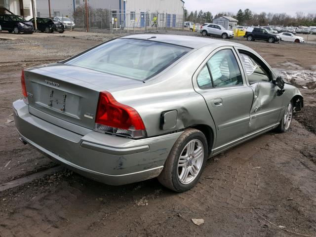 YV1RS592082685615 - 2008 VOLVO S60 2.5T GREEN photo 4