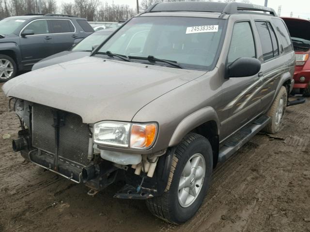 JN8DR09Y42W707347 - 2002 NISSAN PATHFINDER TAN photo 2