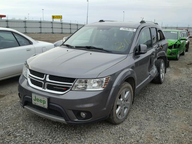 3C4PDCDG4CT345390 - 2012 DODGE JOURNEY CR GRAY photo 2