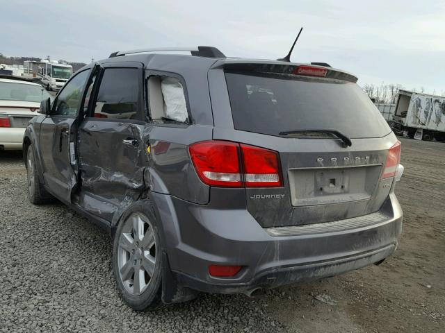 3C4PDCDG4CT345390 - 2012 DODGE JOURNEY CR GRAY photo 3